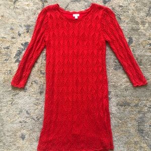 Cat & Jack holiday sweater dress sz 14/16